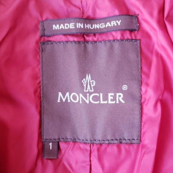 Vintage Moncler Red Square Quilted Puffer Jacket Coat - Picture 7 of 11